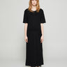 Lemaire - Belted Rib T-Shirt Dress in Black