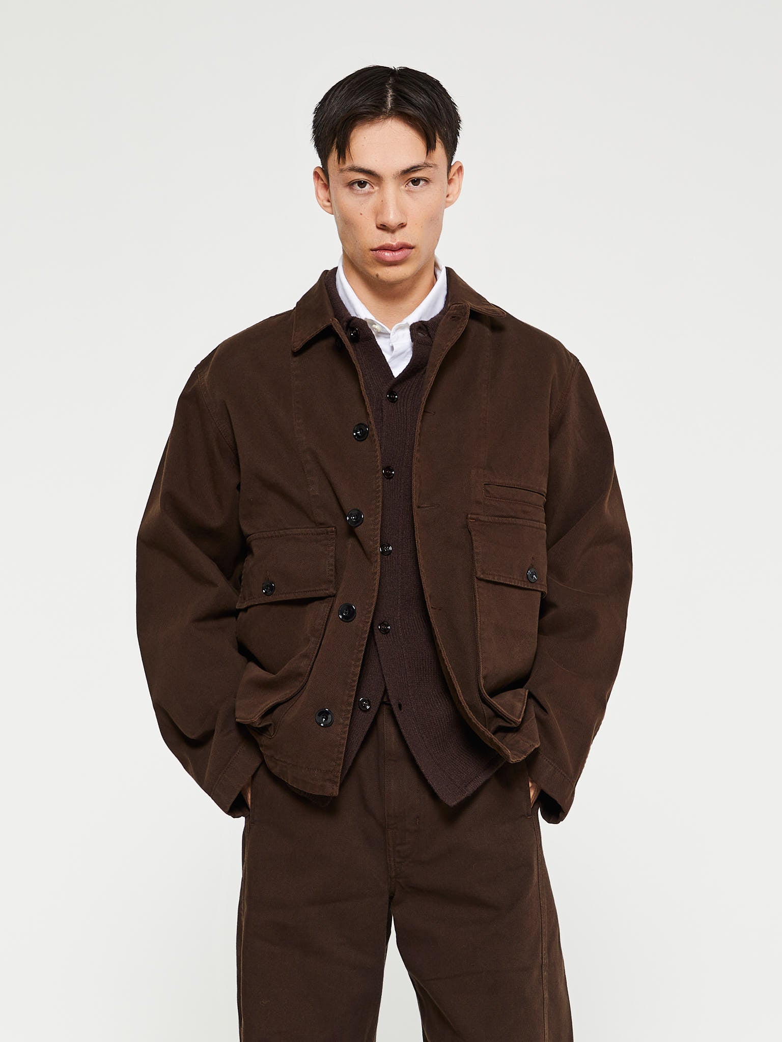 Lemaire - Boxy Jacket in Espresso