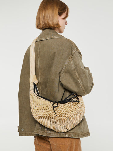 Lemaire - Croissant Filt Bag in Light Beige