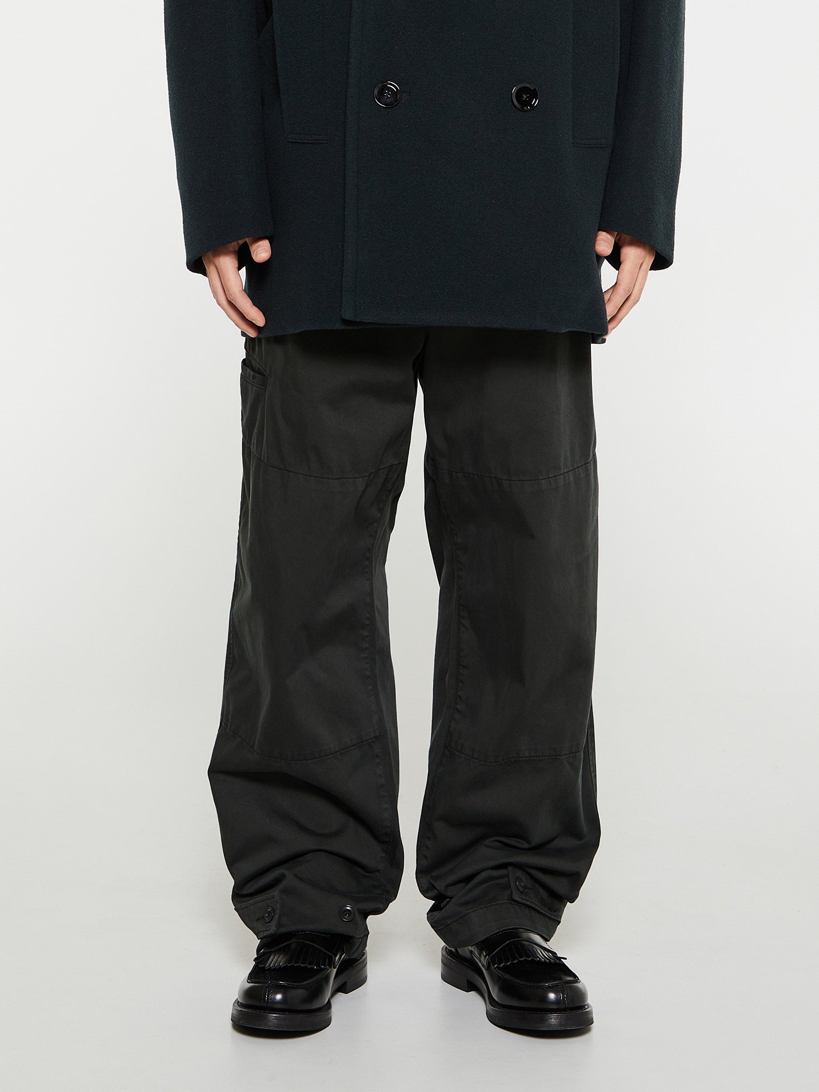 Lemaire - Military Pants in Midnight Green
