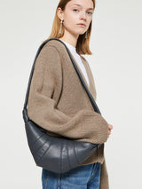 Lemaire - Small Croissant Bag in Asphalt