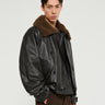 Lemaire - Quilted Leather Blouson in Dark Espresso