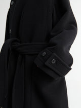 Lemaire - Wrap Coat in Black
