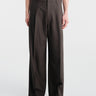 Lemaire - Single Pleat Tailored Pants in Moss
