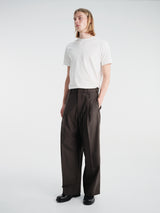 Lemaire - Single Pleat Tailored Pants in Moss