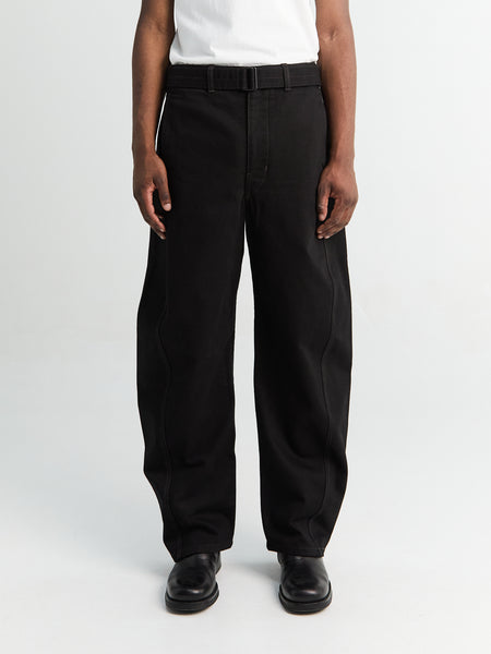 25SS LEMAIRE TWISTED BELTED PANTS 黒 M Lemaire - Twisted Belted Pants in Black – Stoy