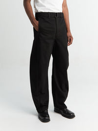 Lemaire - Twisted Belted Pants in Black