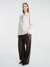 Lemaire - Ascot Blouse in Light Cream