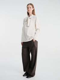 Lemaire - Ascot Blouse in Light Cream