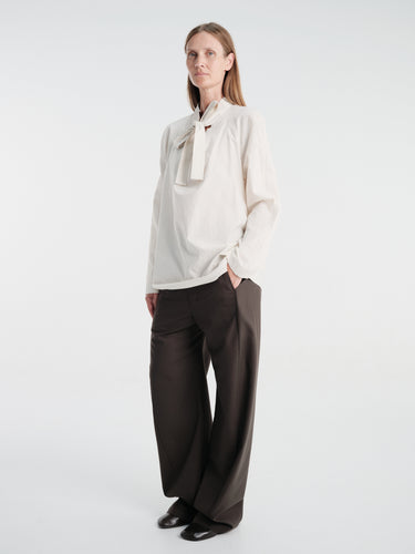Lemaire - Ascot Blouse in Light Cream