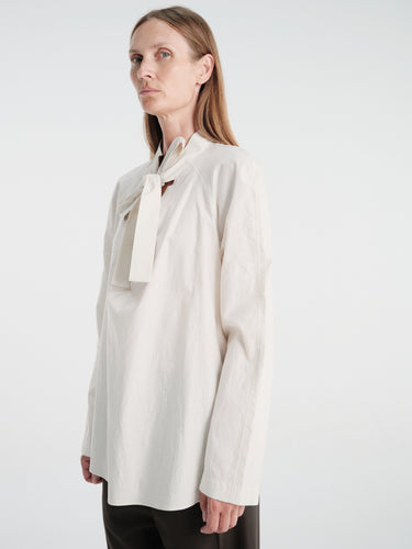 Lemaire - Ascot Blouse in Light Cream