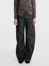 Lemaire - High Waisted Curved Pants in Slate