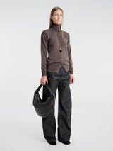 Lemaire - High Waisted Curved Pants in Slate