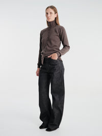 Lemaire - High Waisted Curved Pants in Slate