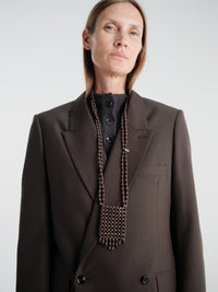 Lemaire - Grigri Necklace in Taupe and Espresso