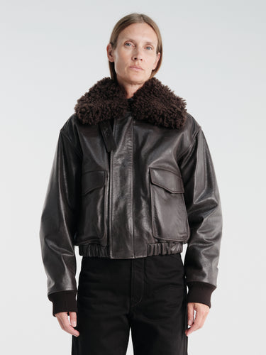 Lemaire - Pilot Blouson Jacket in Ebony
