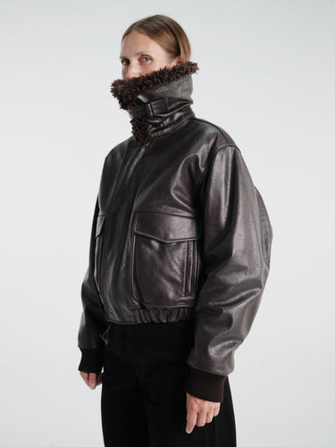 Lemaire - Pilot Blouson Jacket in Ebony