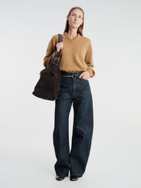Lemaire - V-Neck Sweater in Cumin
