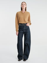 Lemaire - V-Neck Sweater in Cumin