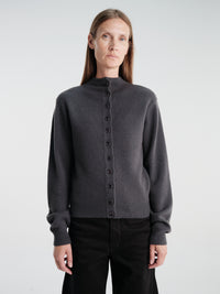 Lemaire - Reversible Buttoned Sweater in Stone