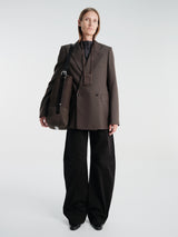 Lemaire - Reversible Buttoned Sweater in Stone