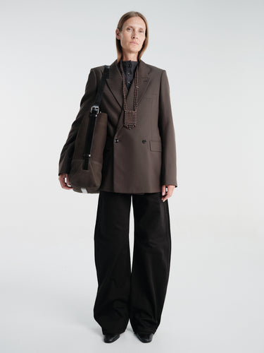 Lemaire - Reversible Buttoned Sweater in Stone