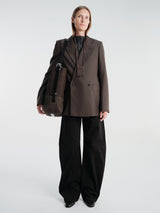Lemaire - Double Breasted Tailored Jacket in Moss