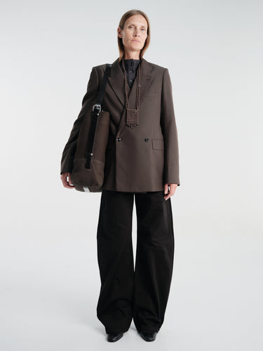 Lemaire - Double Breasted Tailored Jacket in Moss