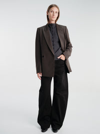 Lemaire - Double Breasted Tailored Jacket in Moss