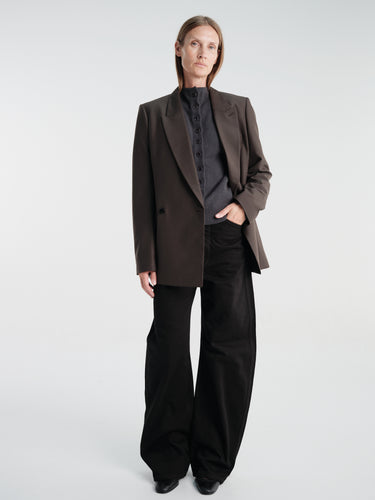 Lemaire - Double Breasted Tailored Jacket in Moss