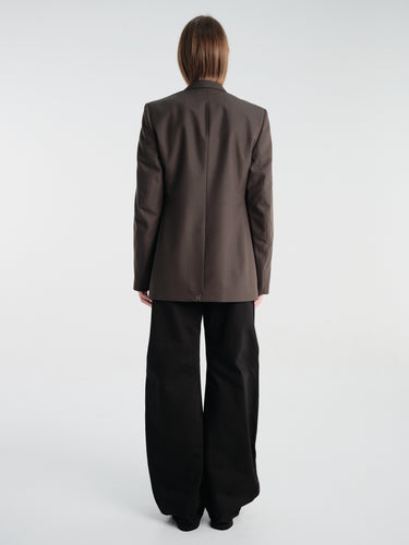 Lemaire - Double Breasted Tailored Jacket in Moss