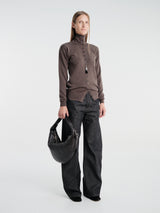 Lemaire - Buttoned Top in Ecorce Melange