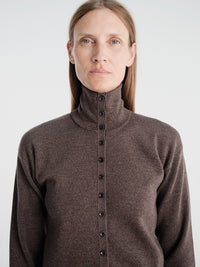 Lemaire - Buttoned Top in Ecorce Melange