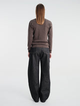 Lemaire - Buttoned Top in Ecorce Melange