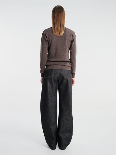 Lemaire - Buttoned Top in Ecorce Melange