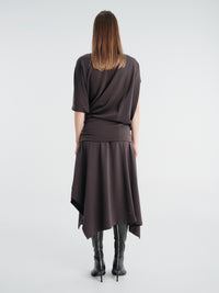 Lemaire - Twisted Dress in Licorice