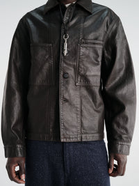 Lemaire - Workwear Overshirt in Licorice