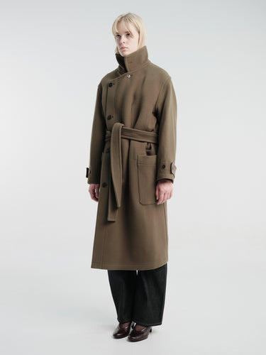 Lemaire - Wrap Coat in Thyme