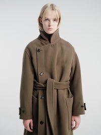 Lemaire - Wrap Coat in Thyme