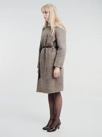 Lemaire - Shearling Coat in Smog
