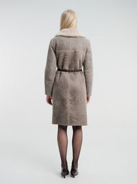 Lemaire - Shearling Coat in Smog