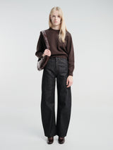 Lemaire - Short Sweatshirt in Ganache