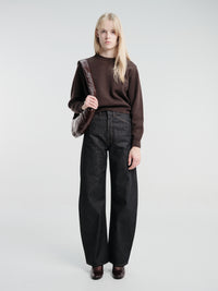 Lemaire - Short Sweatshirt in Ganache