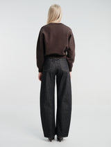 Lemaire - Short Sweatshirt in Ganache