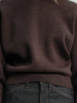 Lemaire - Short Sweatshirt in Ganache