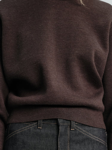 Lemaire - Short Sweatshirt in Ganache