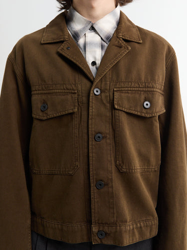 Lemaire - Trucker Jacket in Cacao
