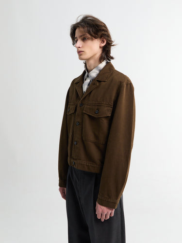 Lemaire - Trucker Jacket in Cacao