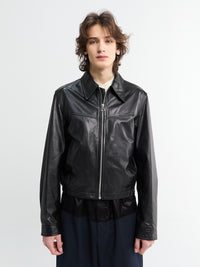 Lemaire - Biker Blouson Jacket in Black