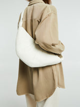 Lemaire - Medium Croissant Bag in White